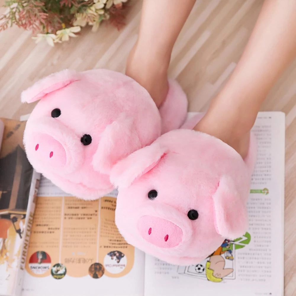 Pink Piggy Slippers