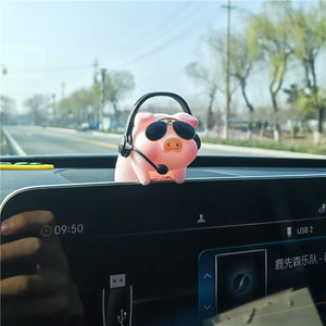 Cute Swing Piggy Car Pendant